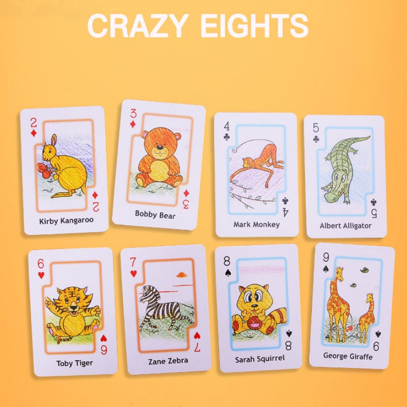 Crazy Eight Hearts Old Maid Fish Educational children card games - Old Maid
