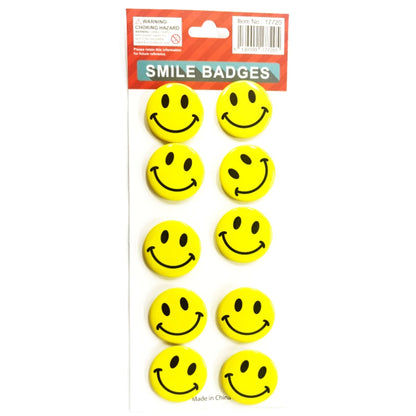 Smiley face badges - Medium 3.9cm