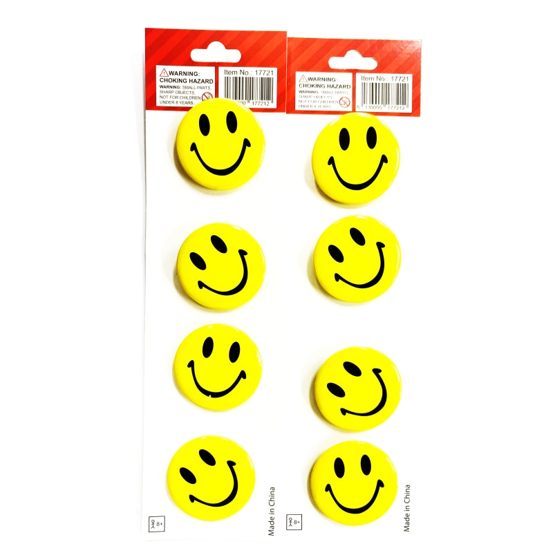Smiley face badges - Medium 3.9cm