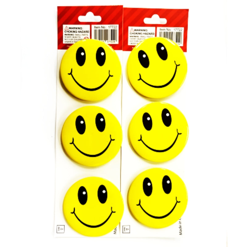 Smiley face badges - Small 3cm