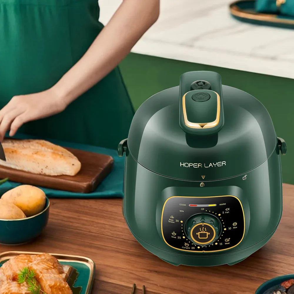 Hoper Layer Mini Electric Pressure Cooker – HL-MP160 3-Cup Small Rice Cooker