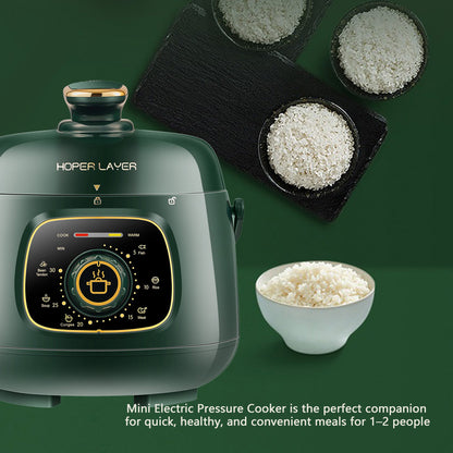 Hoper Layer Mini Electric Pressure Cooker – HL-MP160 3-Cup Small Rice Cooker