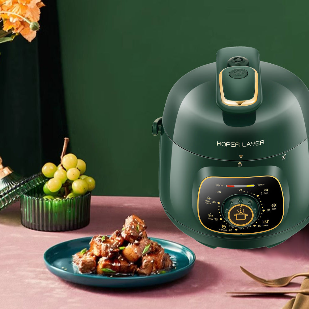 Hoper Layer Mini Electric Pressure Cooker – HL-MP160 3-Cup Small Rice Cooker