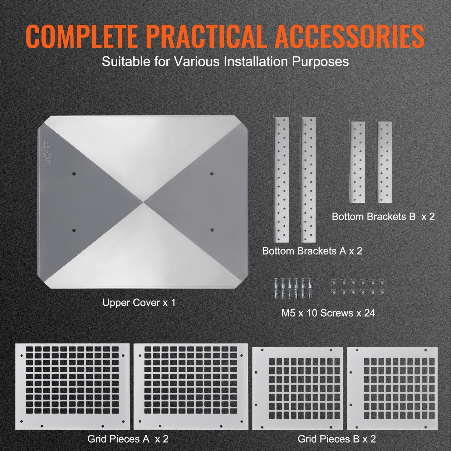 VEVOR Chimney Cap 13” x 9” 304Stainless Steel Fireplace Flue Caps Cover Mesh