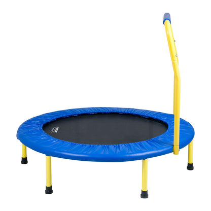 VEVOR 3FT Trampoline for Kids, 92 cm Trampolines Indoor/Outdoor Trampoline for Toddlers, Foldable Mini Baby Trampoline with Foam Handle, Recreational Trampoline Birthday Gift for 3+ Years Kids