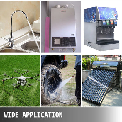 VEVOR Water Pressure Diaphragm Pump, 12V FL-40 High Pressure Diaphragm Water Pump, 40PSI Automatic Self Priming Water Pump, 17L/MIN Misting Booster Sprayer Diaphragm Pump for Caravan Boat RV Garden - Mekamart Australia