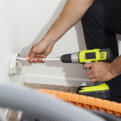 VEVOR 914.4CM Dryer Vent Cleaner Kit, 22 Pieces Duct Cleaning Brush, Reinforced Nylon Dryer Vent Brush, Dryer Cleaning Tools Lint Remover with Flexible Lint Trap Brush, Clamp Connectors