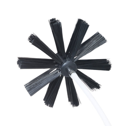 VEVOR 15.24M Dryer Vent Cleaner Kit, 37 Pieces Duct Cleaning Brush, Reinforced Nylon Dryer Vent Brush, Dryer Cleaning Tools Lint Remover with Flexible Lint Trap Brush, Clamp Connectors