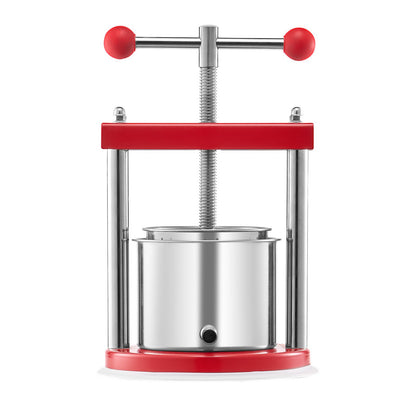 VEVOR Fruit Wine Press Manual Press for Wine Making 1.6 Gal/6L Stainless Steel