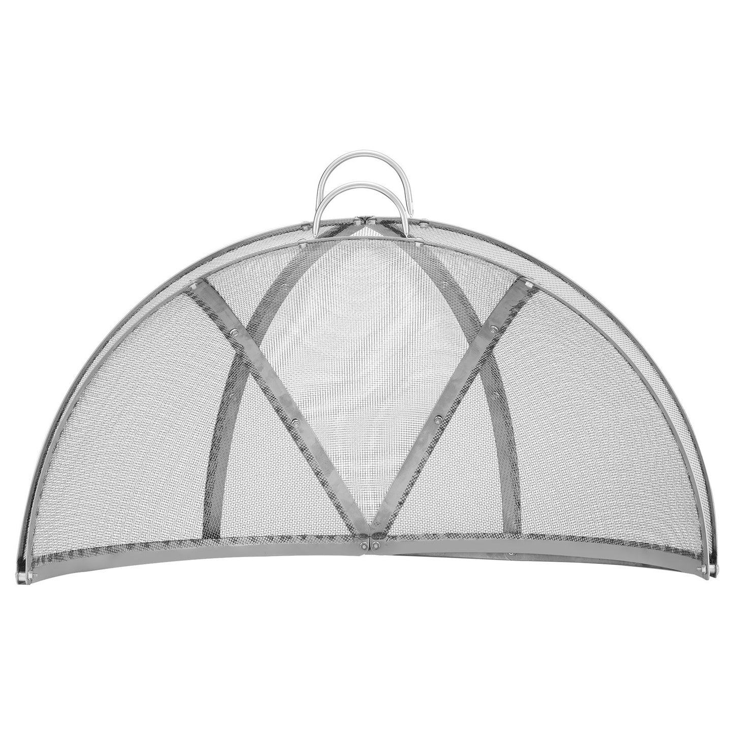 VEVOR Firepit Spark Screen Lid, 40" Diameter, Outdoor Firepit Ring Cover Round Accessories, Fire Pit Metal Cover, Easy-Opening Stainless Steel Fire Ring Covers for Outdoor Patio Fire Pits Backyard