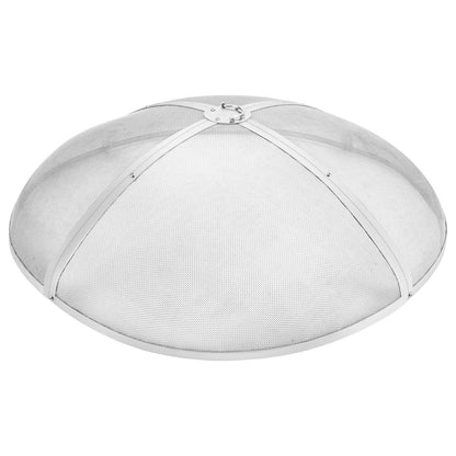 VEVOR Fire Pit Spark Screen Round 40", Reinforced Heavy Duty Steel Metal Cover, Outdoor Firepit Lid, Easy-Opening Top Screen Covers Round with Ring Handle for Outdoor Patio Fire Pits Backyard