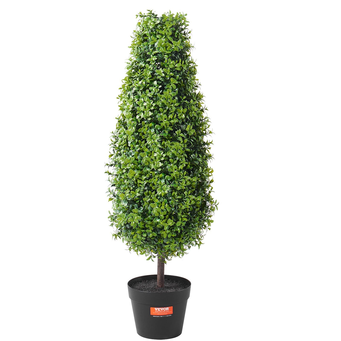 VEVOR 2 Pack 91.4cm Artificial Boxwood Topiary Tree Faux Plant UV Decor In/Outdoor