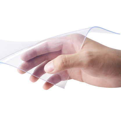 VEVOR Strip Curtain, 2500 cm L x 30.5 cm W x 3 mm Thickness, Clear PVC Smooth Curtain Strip Door Bulk Roll, Plastic Door Strips for Doorways of Supermarket, Garage, Warehouse, Barn, Pet Animal House