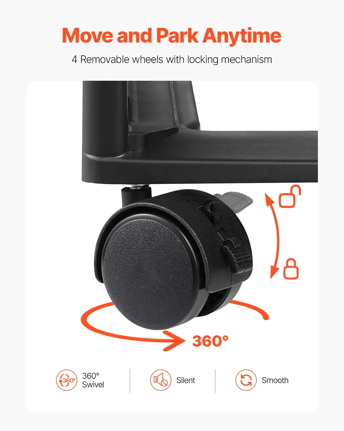 Scrapbook Rolling Storage Cart 6-Tier Large Capacity with 6 Clear Cases Black - Mekamart Australia