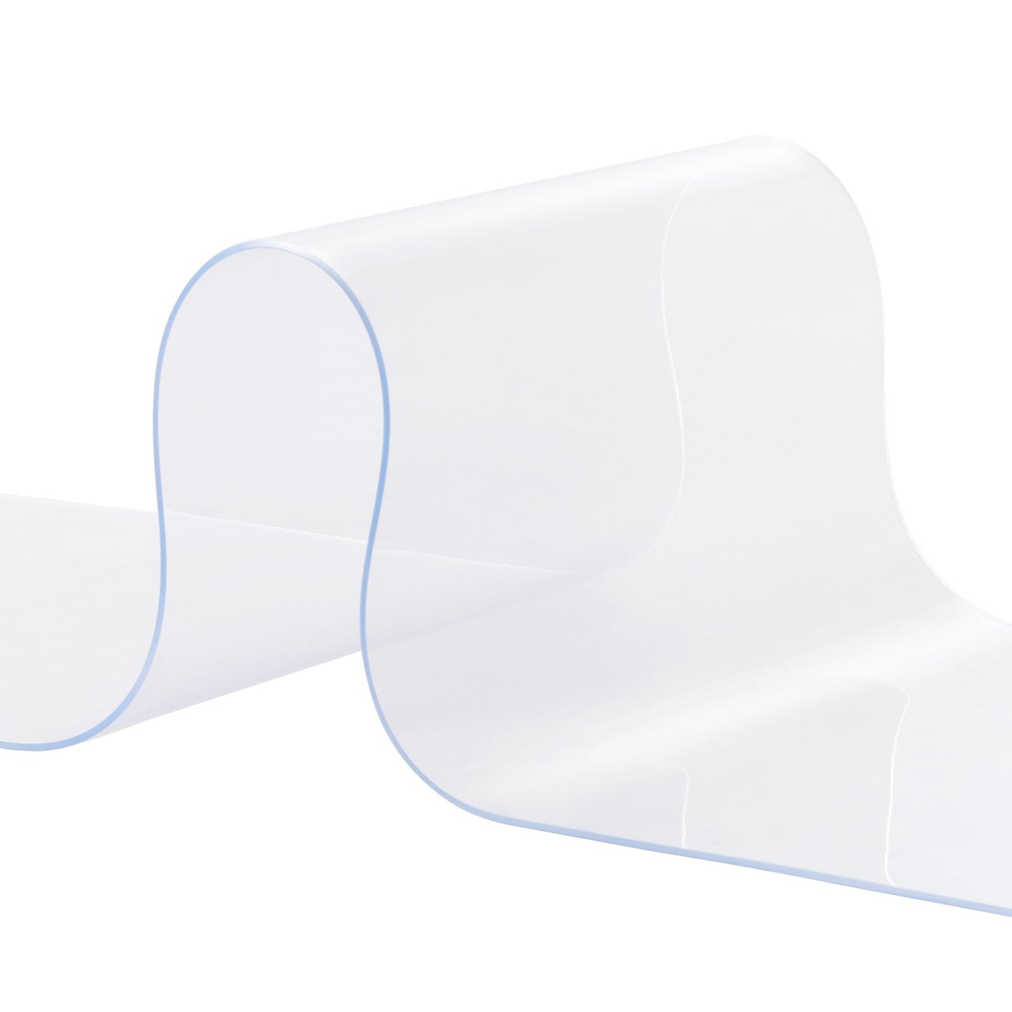 VEVOR Strip Curtain, 75' Length x 8" Width x 0.08" Thickness, Clear PVC Smooth Curtain Strip Door Bulk Roll, Plastic Door Strips for Doorways of Supermarket, Garage, Warehouse, Barn, Pet Animal House