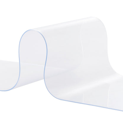VEVOR Strip Curtain, 75' Length x 8" Width x 0.08" Thickness, Clear PVC Smooth Curtain Strip Door Bulk Roll, Plastic Door Strips for Doorways of Supermarket, Garage, Warehouse, Barn, Pet Animal House