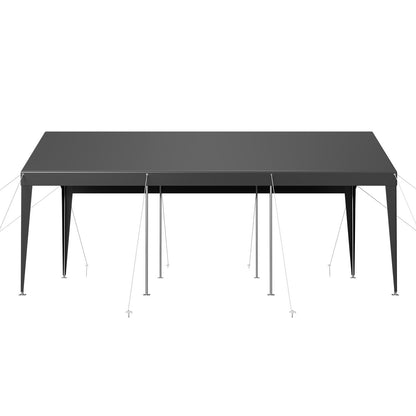 VEVOR Carport Car Canopy 10 x 20 FT Heavy Duty Portable Car Shelter Tent Grey