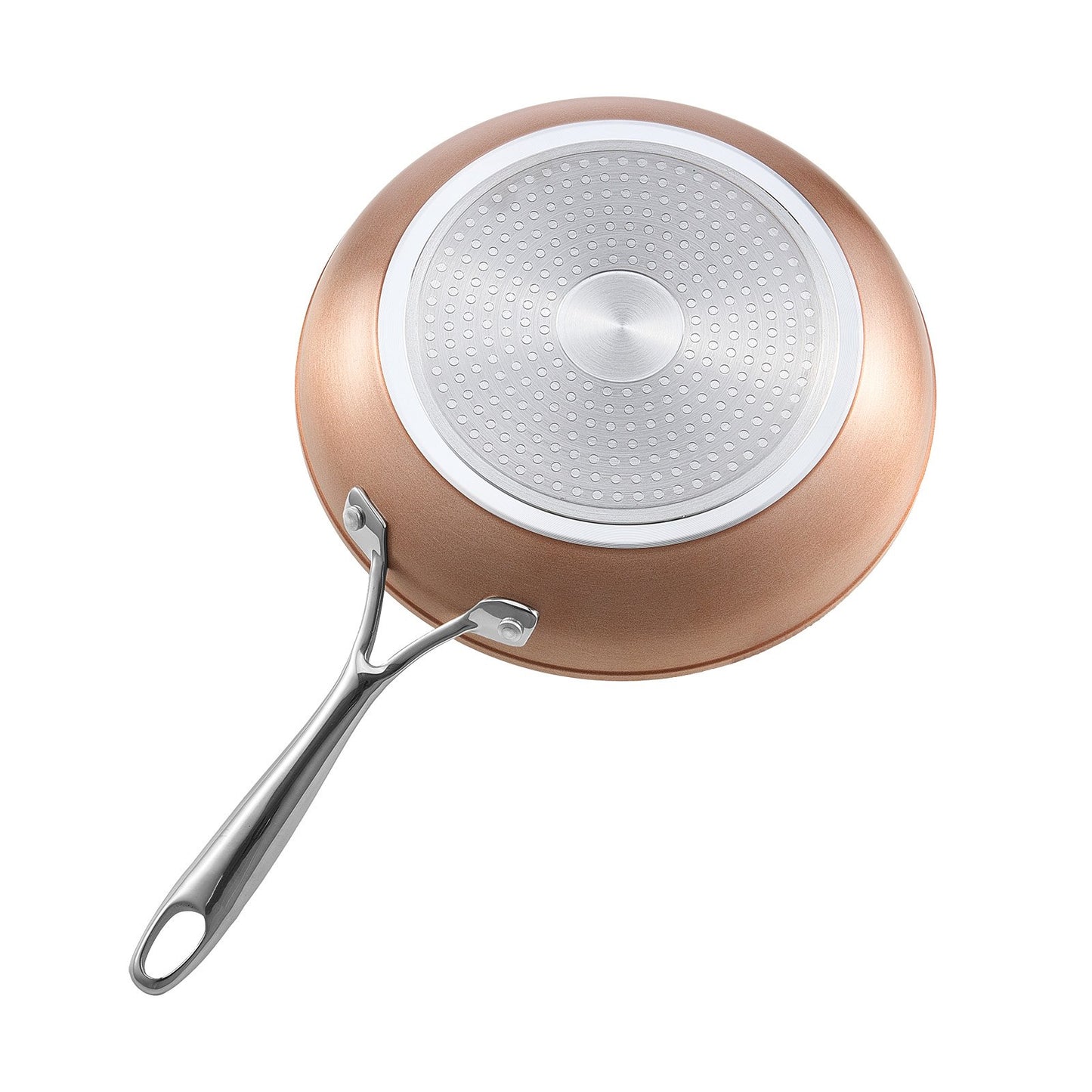 VEVOR Frying Pan Skillet, Aluminum Egg Fry Pans, 3 Piece (200, 270, 300 mm), Nonsitck Ceramic Heavy-Duty Skillets with Heat-Resistant Handle, Chef's Cookware, for Oven, Gas, Electric, Induction, Grey