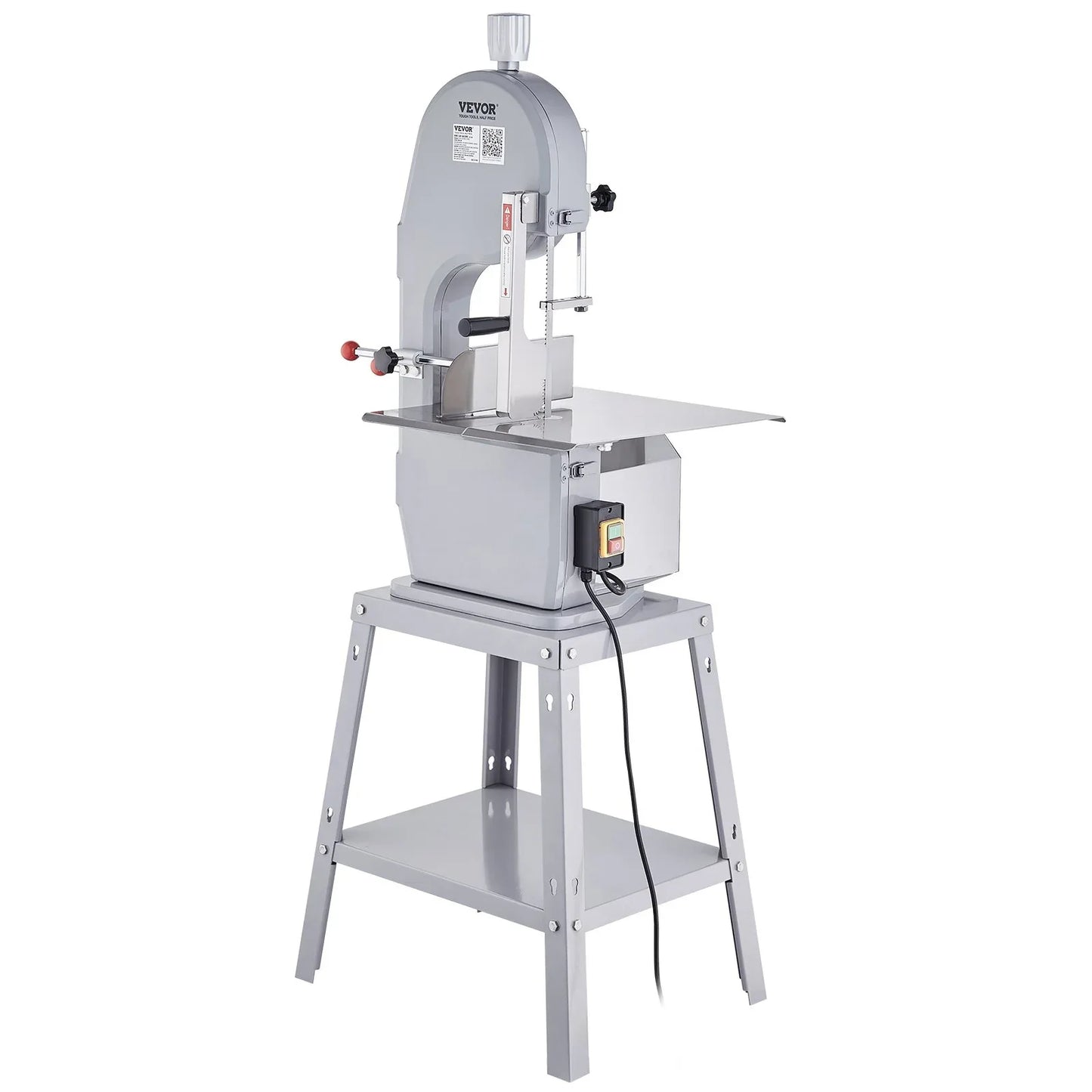 VEVOR 1500W Commercial Electric Meat Bandsaw Stainless Steel Bone Sawing Machine