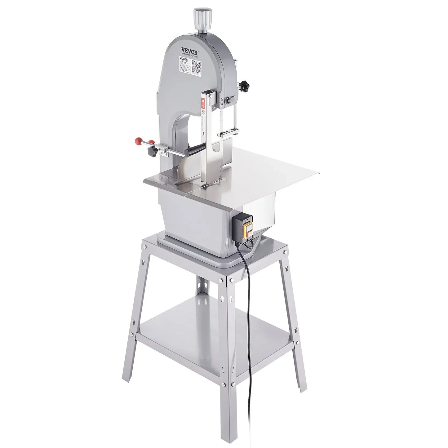 VEVOR 1500W Commercial Electric Meat Bandsaw Stainless Steel Bone Sawing Machine