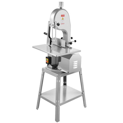 VEVOR 1800W Commercial Electric Meat Bandsaw Stainless Steel Bone Sawing Machine