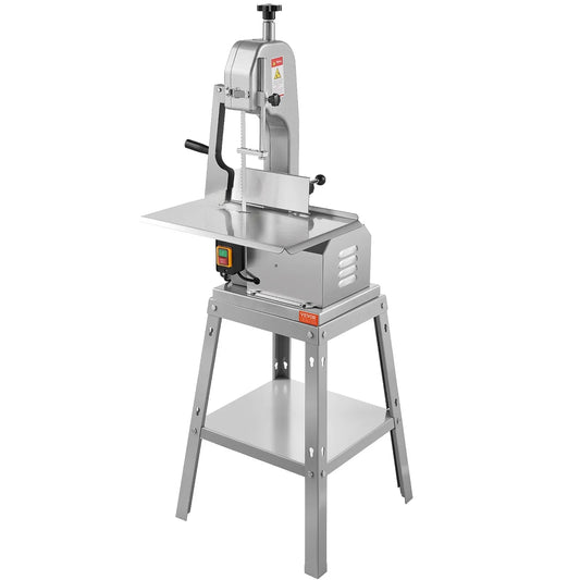 VEVOR 850W Commercial Electric Meat Bandsaw Stainless Steel Bone Sawing Machine