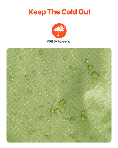 VEVOR Camping Blanket 2 m x 1.5 m Wearable Warm Stadium Blanket Army Green