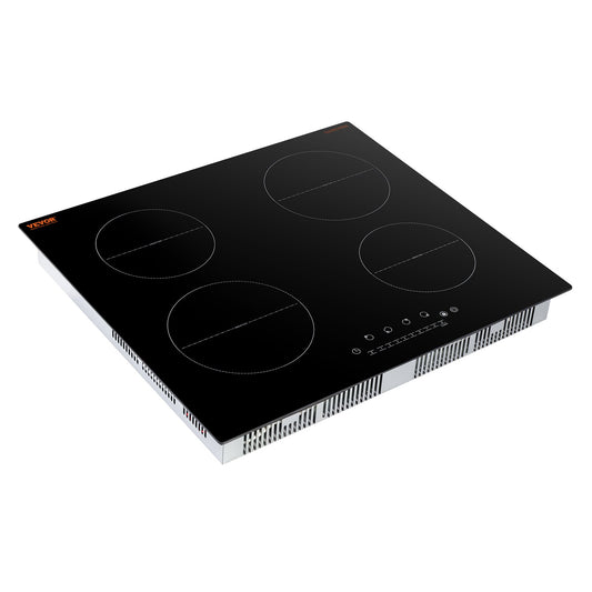VEVOR 6000W 4 Burner Induction Cooktop Electric Countertop Burner Touch Control
