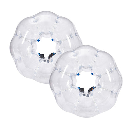 VEVOR Inflatable Bumper Balls 2-Pack, 4FT/1.2M Body Sumo Zorb Balls for Teen & Adult, 0.8mm Thick PVC Human Hamster Bubble Balls for Outdoor Team Gaming Play, Bumper Bopper Toys for Garden, Yard, Park
