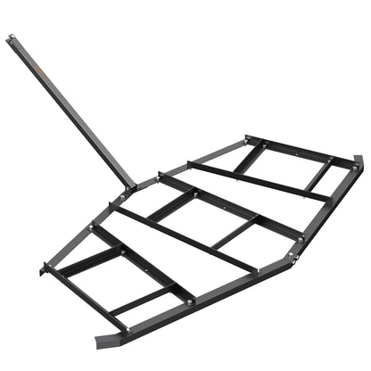 VEVOR Driveway Drag, 84" Width Tow Behind Drag Harrow, Q235 Steel Driveway Grader with Adjustable Bars, Support up to 50 lbs, Driveway Tractor Harrow for ATVs, UTVs, Garden Lawn Tractors