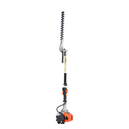 VEVOR 15.7-inch 26CC 2 Cycle Gas Hedge Trimmer, Gas Powered Pole Hedge Trimmer with Dual Sided Dual Action Blade, Adjustable Trimmer Head, Suitable for Trimming Shrubs, Bushes