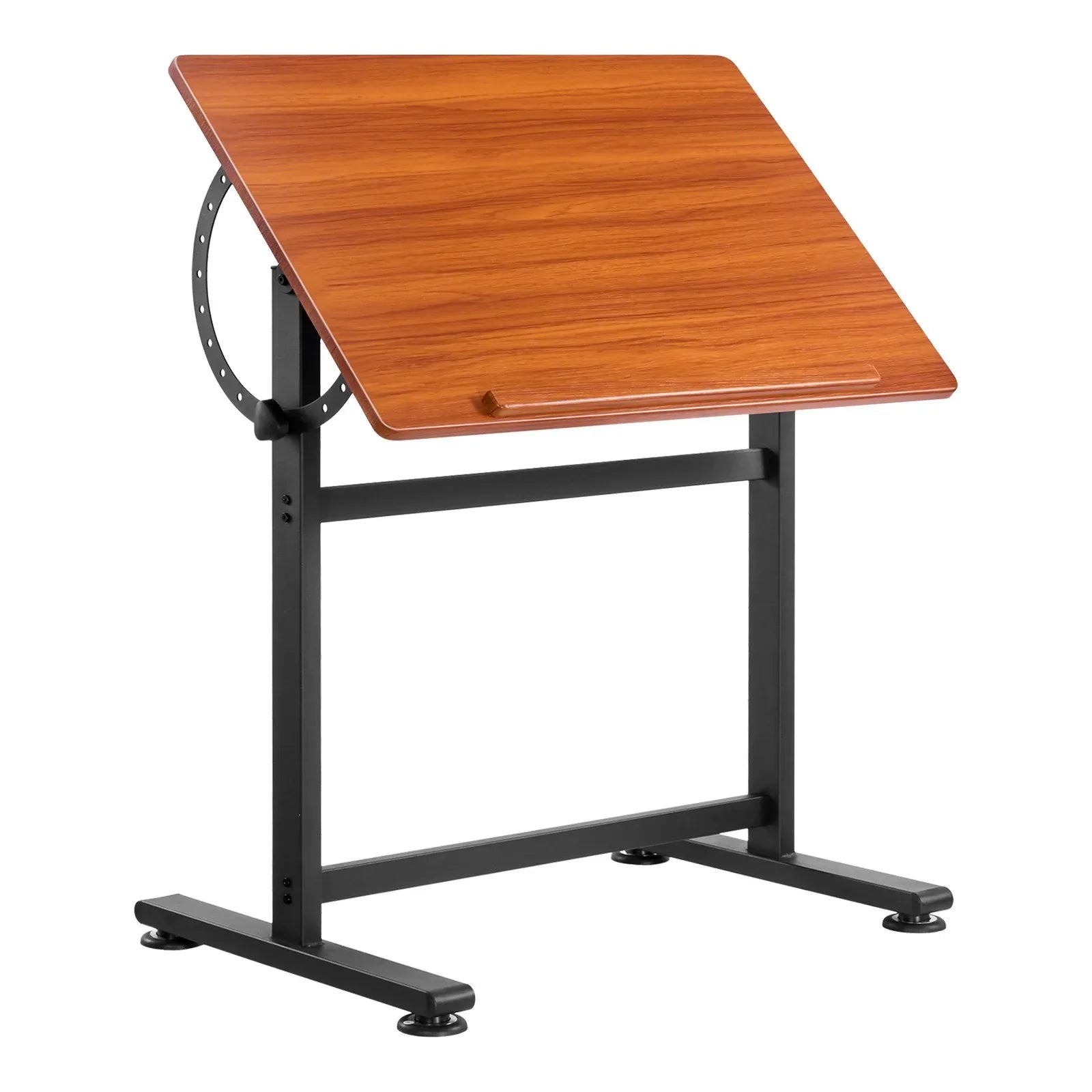 VEVOR Drafting Table Adjustable 0°–90° Tilt Wooden Drawing Desk with H-Frame - Mekamart Australia