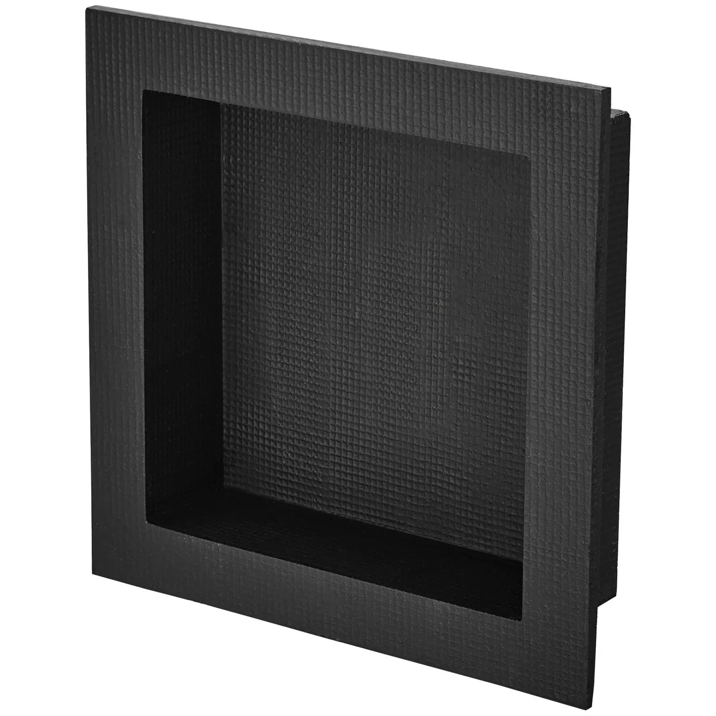 VEVOR Shower Niche Ready for Tile 40.64 x 40.64 cm, Single Shelf Organizer, Square Corners Wall-inserted Niche Recessed, Sealed Protection Modern Soap Storage Niche for Shower Bathroom, Black - Mekamart Australia