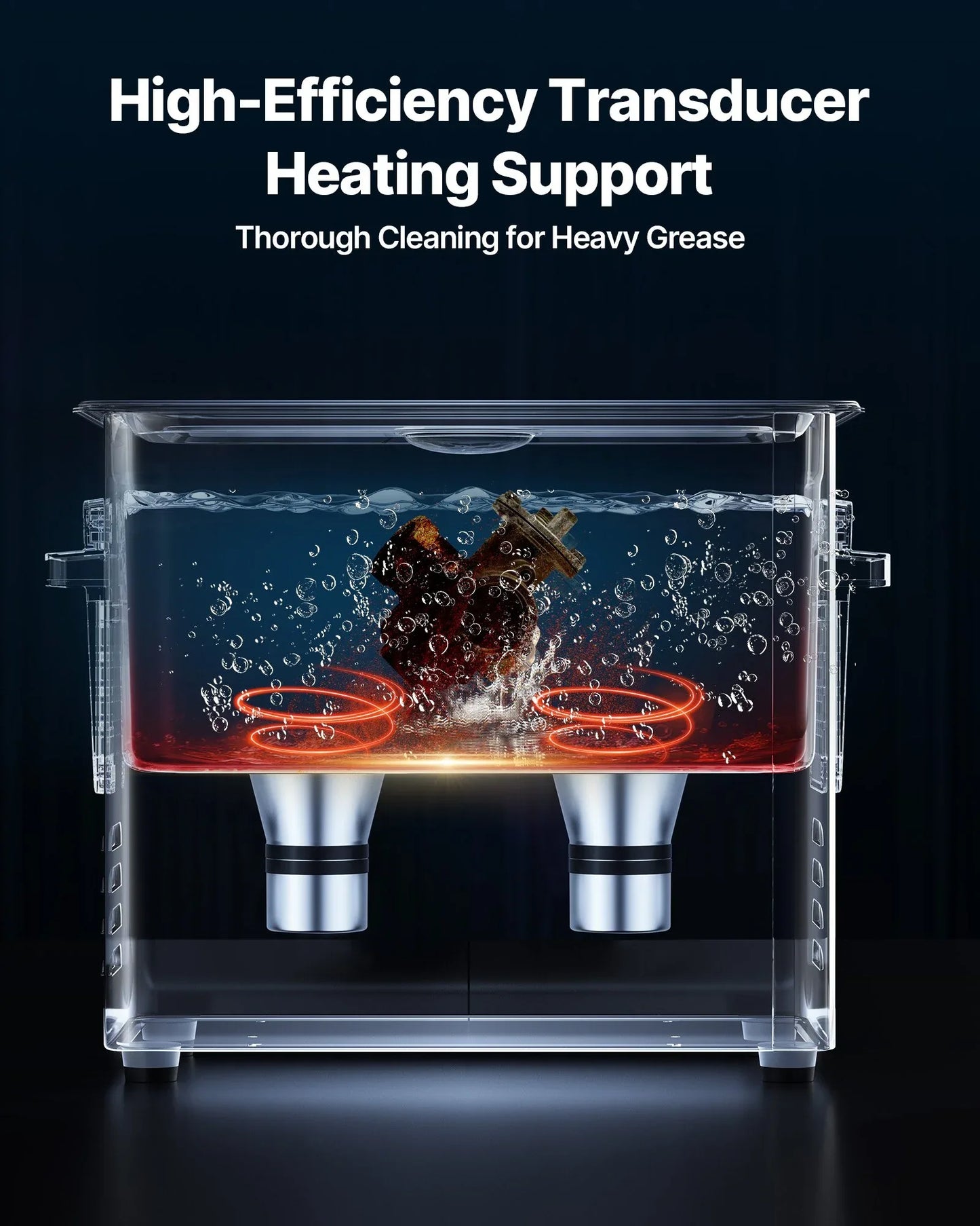 VEVOR 6L Ultrasonic Cleaner, Professional Ultrasonic Cleaner Machine with Cleaning Basket & Digital Display, 120W Stainless Steel 40kHz Cleaning Machine for Watches, Razors, Jewelry, Coins and More - Mekamart Australia