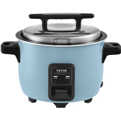 VEVOR Commercial Rice Cooker, 50-Cup Rice Cooker, 10 Liter Large Rice Cooker and Warmer with Nonstick Inner Pot, Fast Cooking and 24-Hour Keep Warm, with Rice Cup and Paddle, for Restaurant