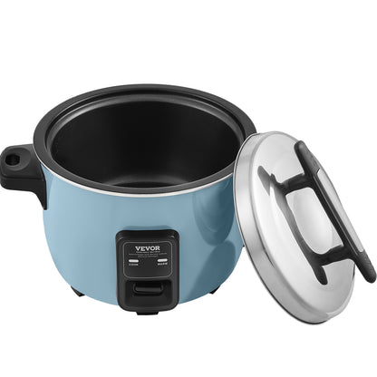 VEVOR Commercial Rice Cooker, 50-Cup Rice Cooker, 10 Liter Large Rice Cooker and Warmer with Nonstick Inner Pot, Fast Cooking and 24-Hour Keep Warm, with Rice Cup and Paddle, for Restaurant