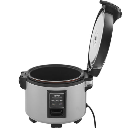 VEVOR Commercial Rice Cooker, 70-Cup Rice Cooker, 15 Liter Large Rice Cooker and Warmer with Nonstick Inner Pot, Fast Cooking and 12-Hour Keep Warm, with Rice Cup and Paddle, for Restaurant