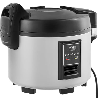 VEVOR Commercial Rice Cooker, 45-Cup Rice Cooker, 9 Liter Large Rice Cooker and Warmer with Nonstick Inner Pot, Fast Cooking and 12-Hour Keep Warm, with Rice Cup and Paddle, for Restaurant