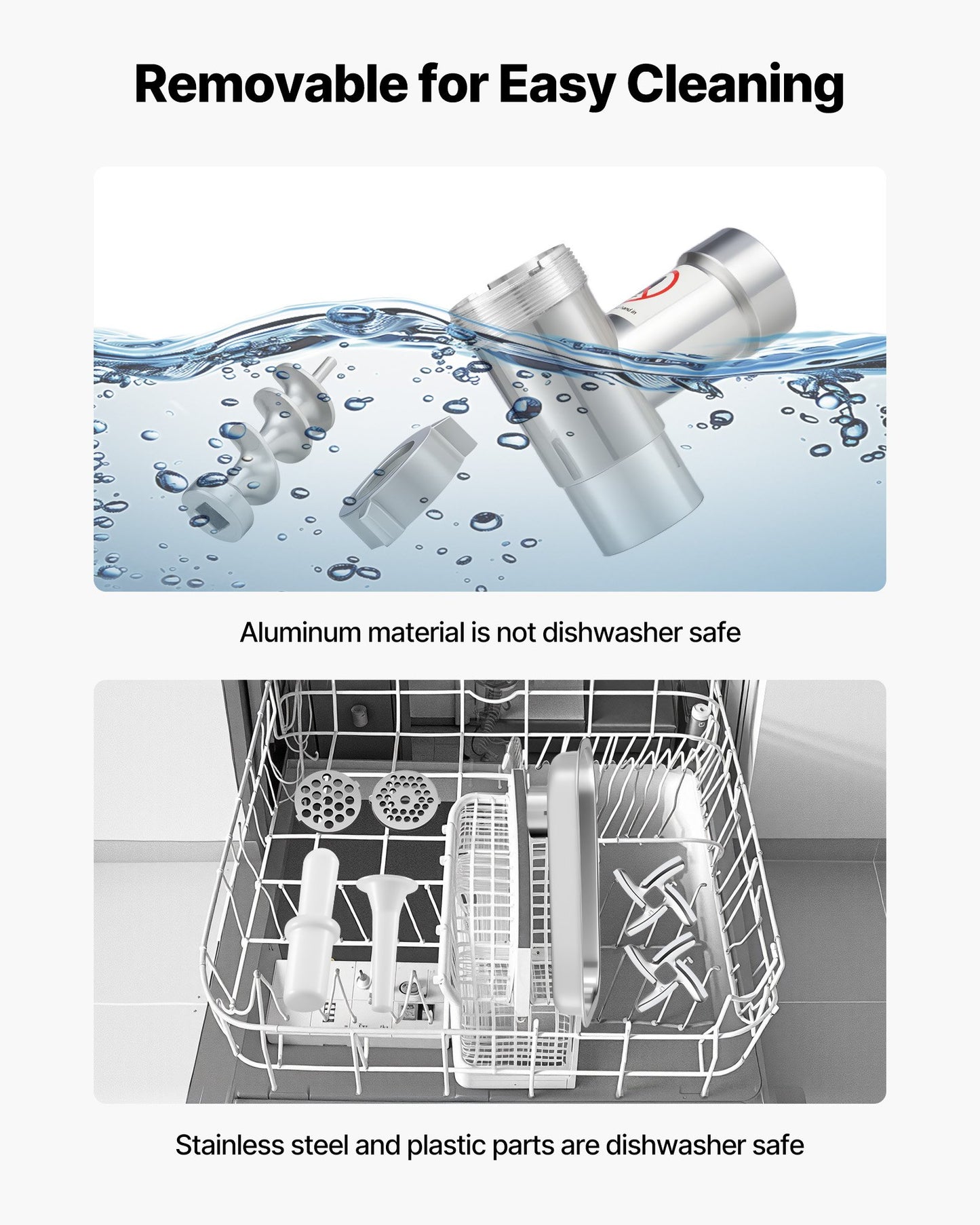 VEVOR Commercial Electric Meat Grinder 4.5 Lbs/Min Sausage Stuffer Maker Kitchen
