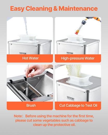 VEVOR Electric Meat Cutter Machine 550W Commercial Meat Slicer Cutting Machine