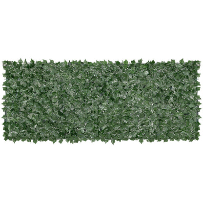 VEVOR Ivy Privacy Fence, 990 x 2490 mm  Artificial Green Wall Screen, Greenery Ivy Fence with Mesh Cloth Backing and Strengthened Joint, Faux Hedges Vine Leaf Decoration for Outdoor Garden, Yard