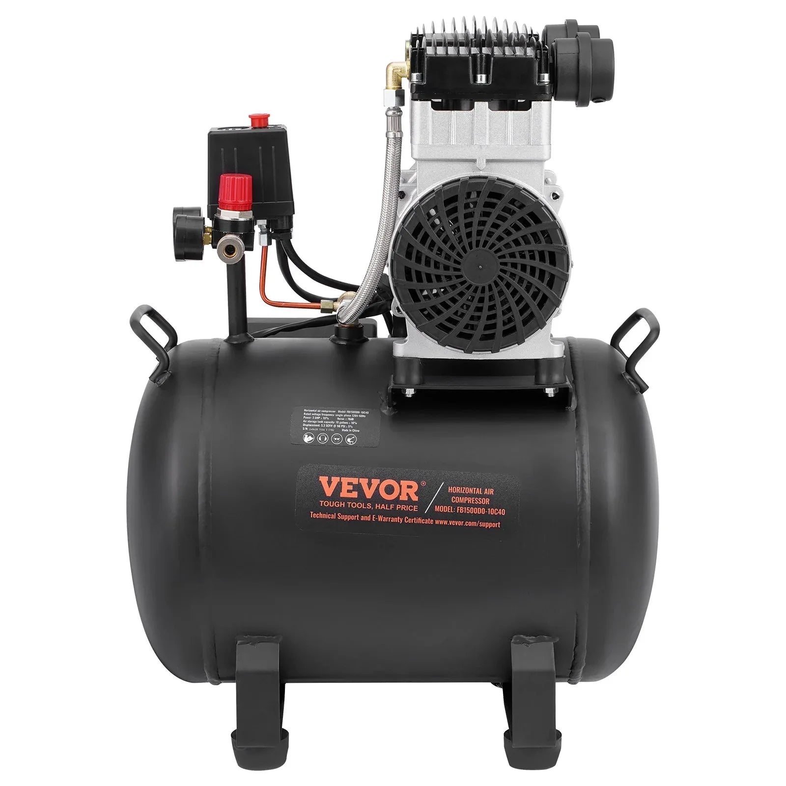 VEVOR Air Compressor Compact Portable Oil Free Compressor 40L 90 PSI - Mekamart Australia
