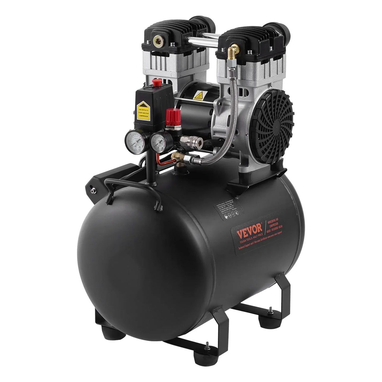 VEVOR Air Compressor Compact Portable Oil Free Compressor 40L 90 PSI - Mekamart Australia