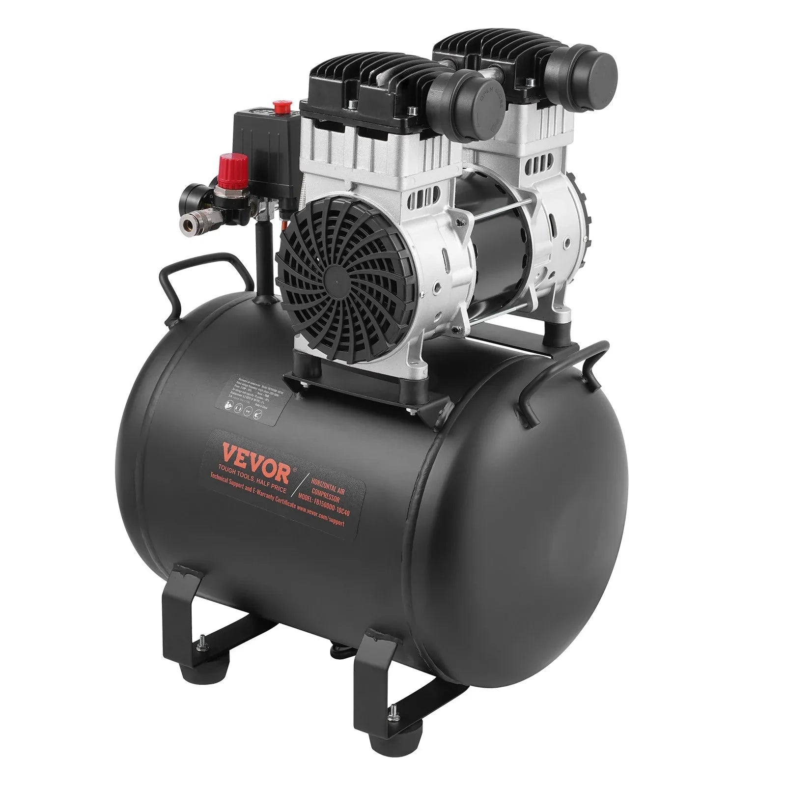 VEVOR Air Compressor Compact Portable Oil Free Compressor 40L 90 PSI - Mekamart Australia