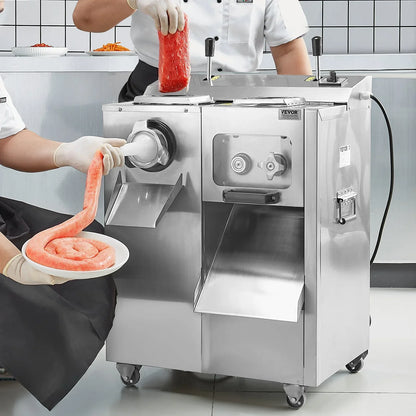 VEVOR Commercial Electric Meat Grinder Slicer 6.35 kg/Min Sausage Stuffer Maker - Mekamart Australia