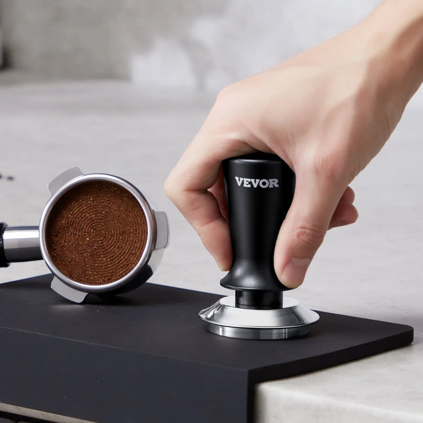 VEVOR 51mm/53mm/58mm Espresso Tamper Stainless Steel Coffee Tamper with Spring - Mekamart Australia