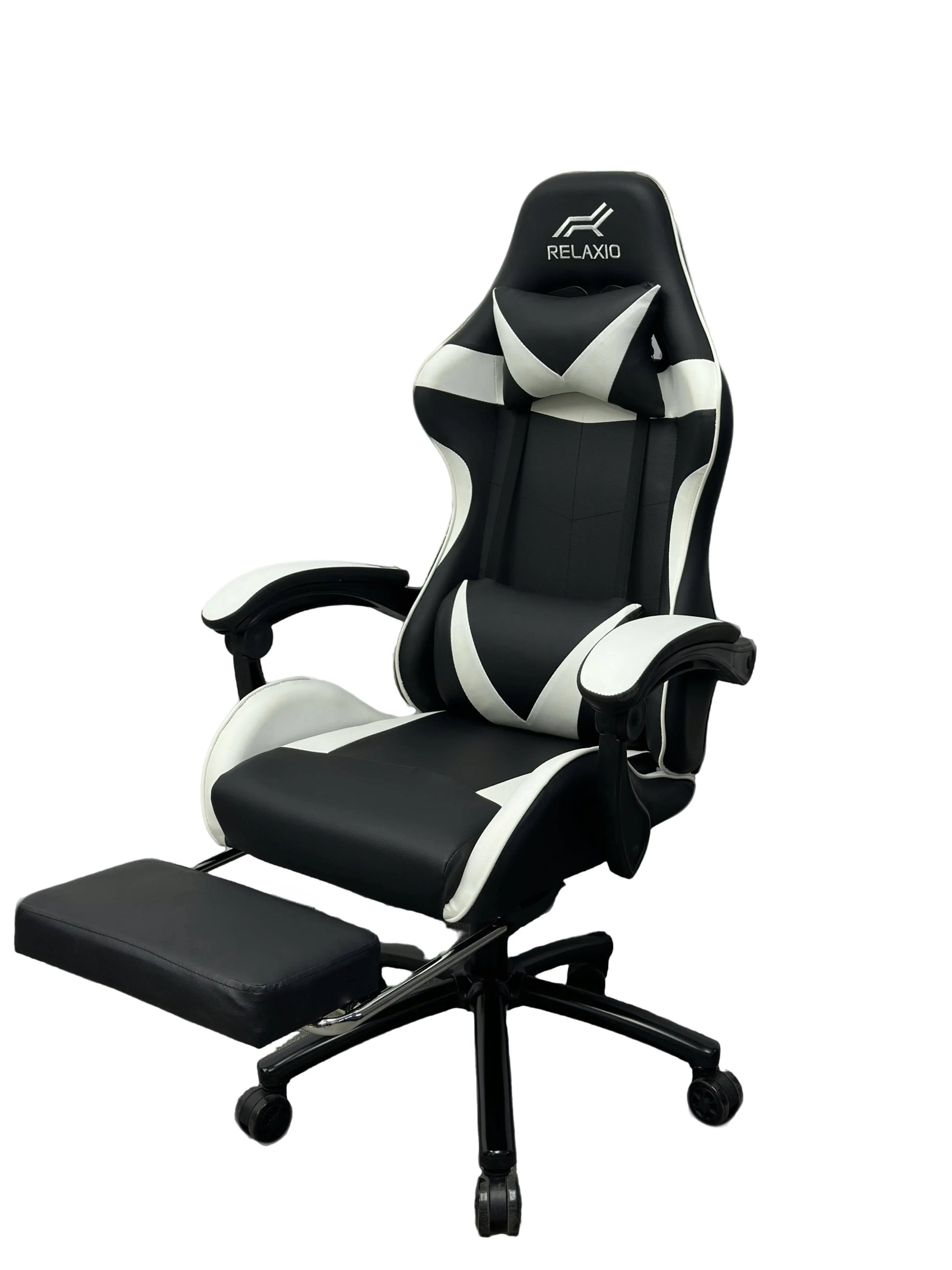 Gaming Chair With Headrest and Foot Rest - Pink - Mekamart Australia