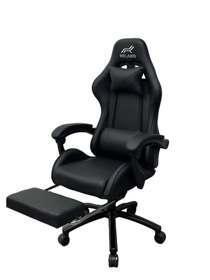 Gaming Chair With Headrest and Foot Rest - Pink - Mekamart Australia