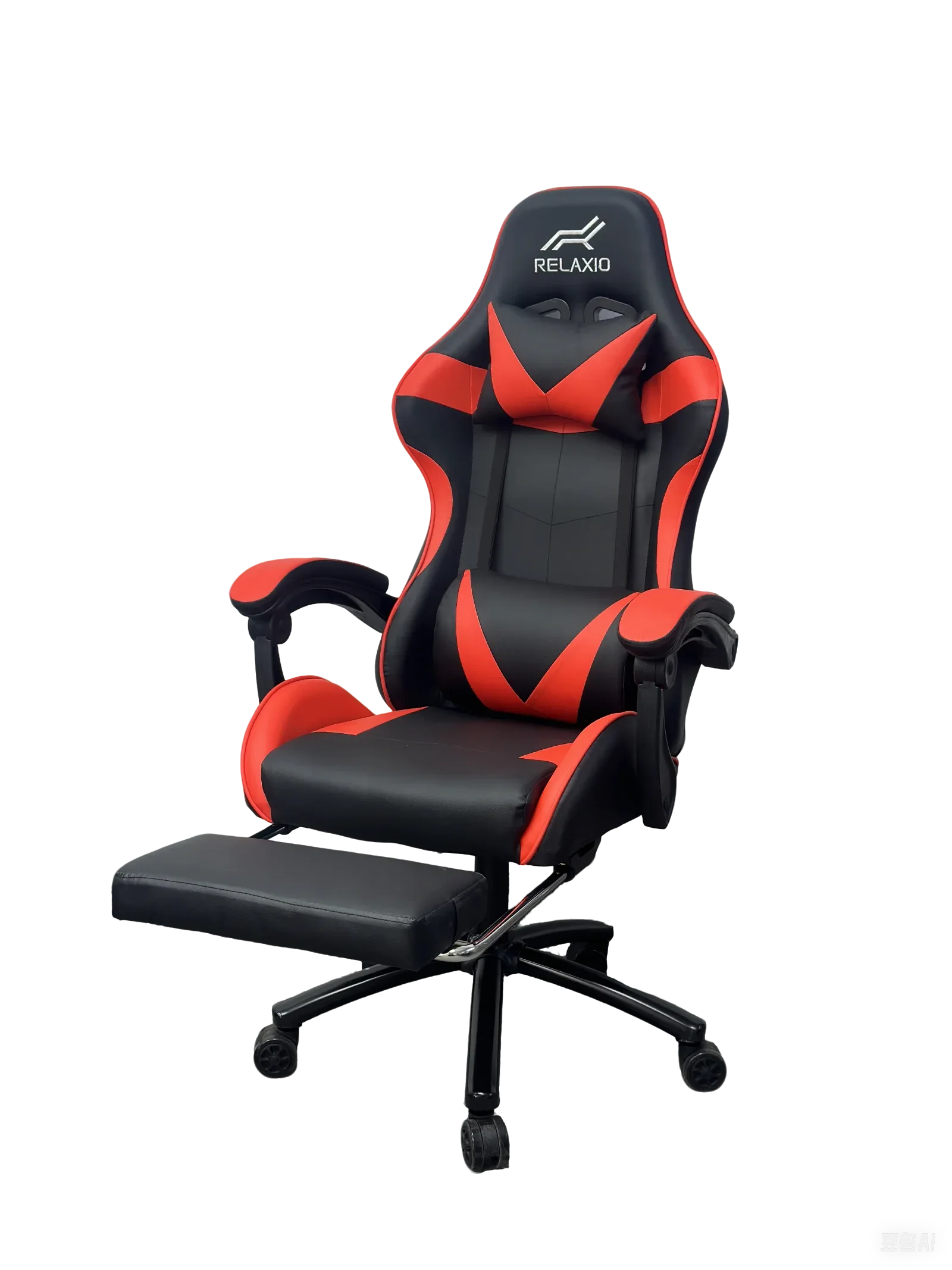 Gaming Chair With Headrest and Foot Rest - Pink - Mekamart Australia