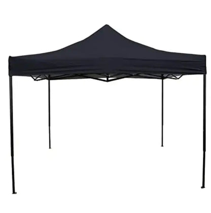 Portable Water-Resistant Gazebo 3x3 M - Black / Without Sidewalls